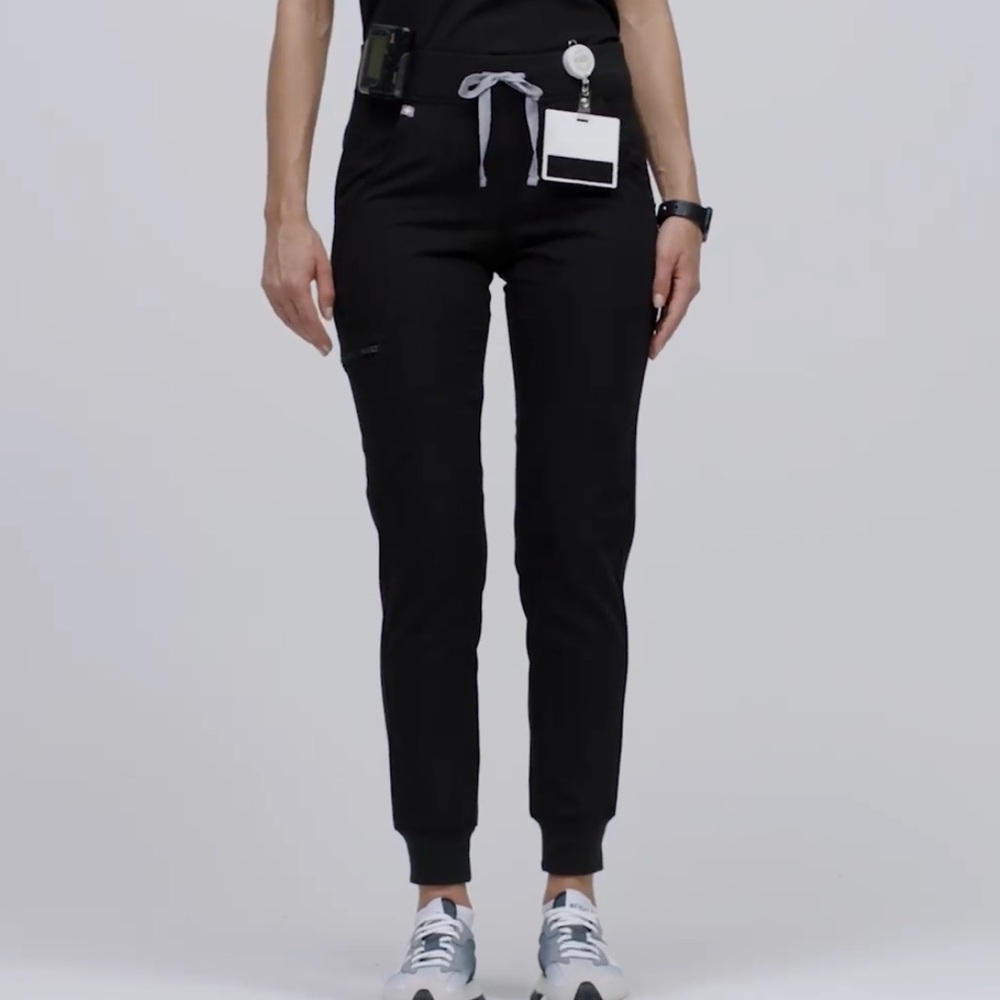 Figs Zamora Jogger Scrub Pants in Black size XS